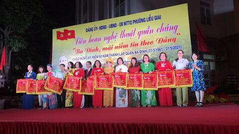 Đội văn nghệ Viện Hàn lâm KHXH Việt Nam tham gia chương trình liên hoan nghệ thuật quần chúng “Ba Đình, mãi niềm tin theo Đảng”